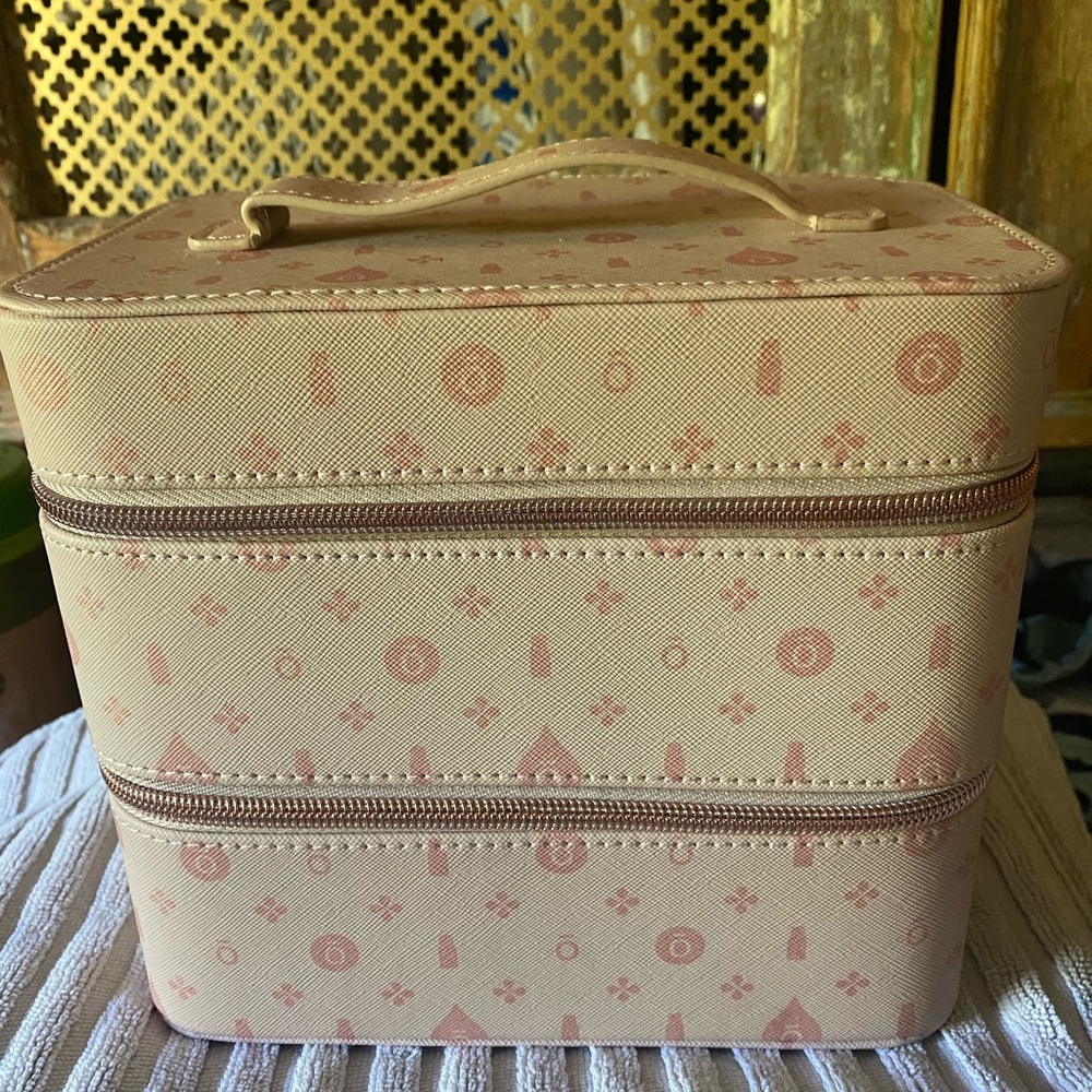 DoTerra Pink Rose Gold Train Case Storage